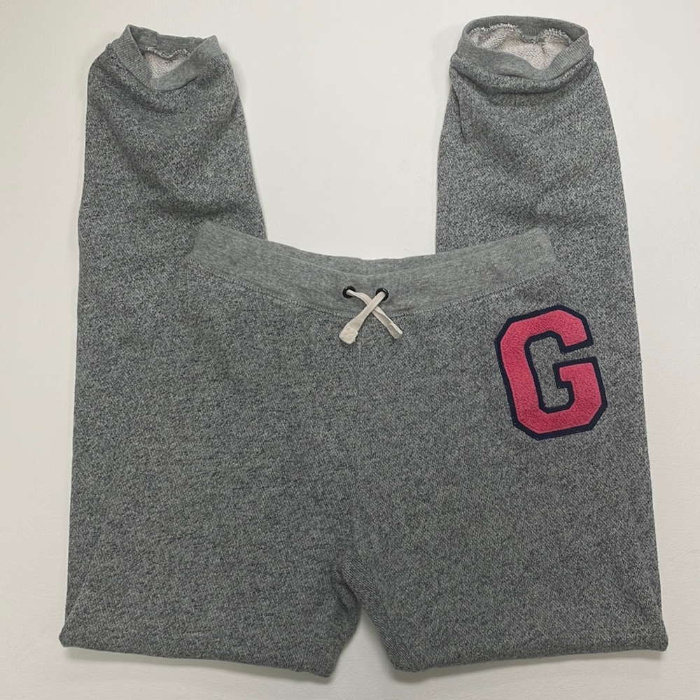 GAP Kids Logo Sweat Pant Heather Grey Sz XXL 14/16